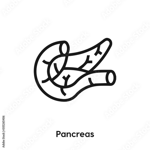 Pancreas icon vector. Pancreas icon vector symbol illustration. Modern simple vector icon for your design.	Pancreas icon vector