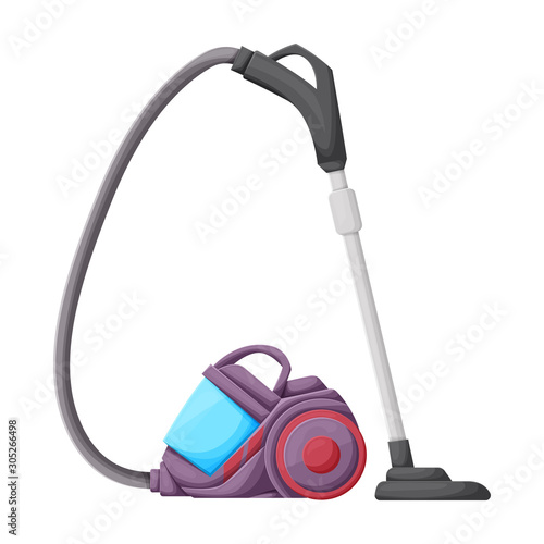 Vacuum cleaner vector icon.Cartoon vector icon isolated on white background vacuum cleaner .