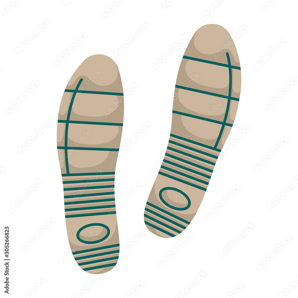 Print of shoe vector icon.Cartoon vector icon isolated on white background print of shoe . Print of shoe vector icon.Cartoon vector icon isolated on white background print of shoe .