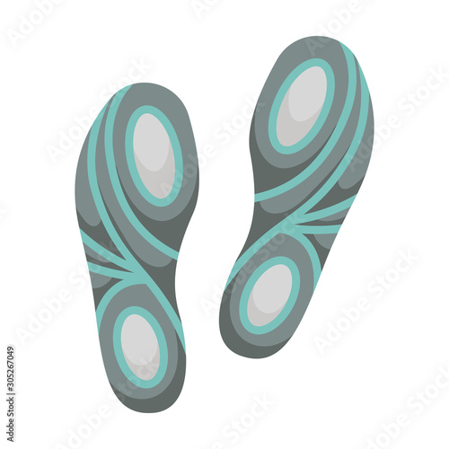Print of shoe vector icon.Cartoon vector icon isolated on white background print of shoe .