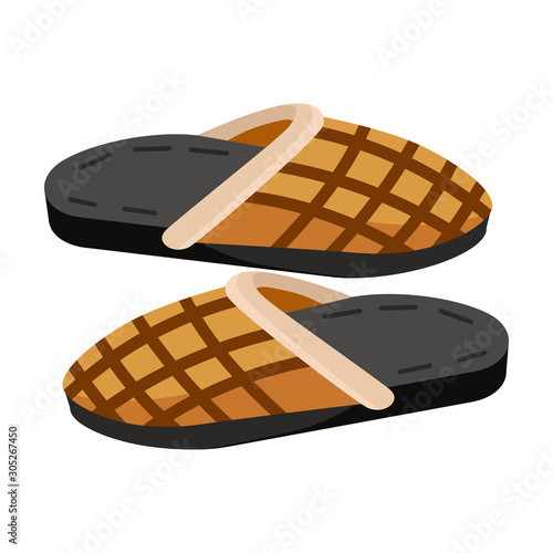 House slipper vector icon.Cartoon vector icon isolated on white background house slipper.