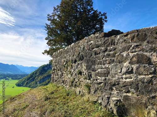 Burgruine Rotzberg or Burgruine Rotzburg or Ruine Rotzburg or Castle ruin Rotzberg, Stans - Canton of Nidwalden, Switzerland photo