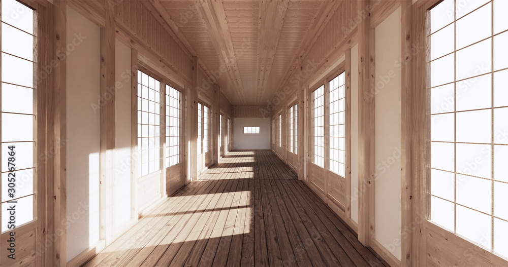 empty room tatami mat Designing the most beautiful. 3D rendering empty room tatami mat Designing the most beautiful. 3D rendering
