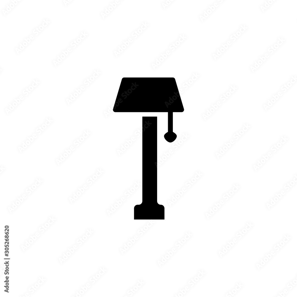 Lamp icon. Office and home furniture symbol. Logo design element Lamp icon. Office and home furniture symbol. Logo design element