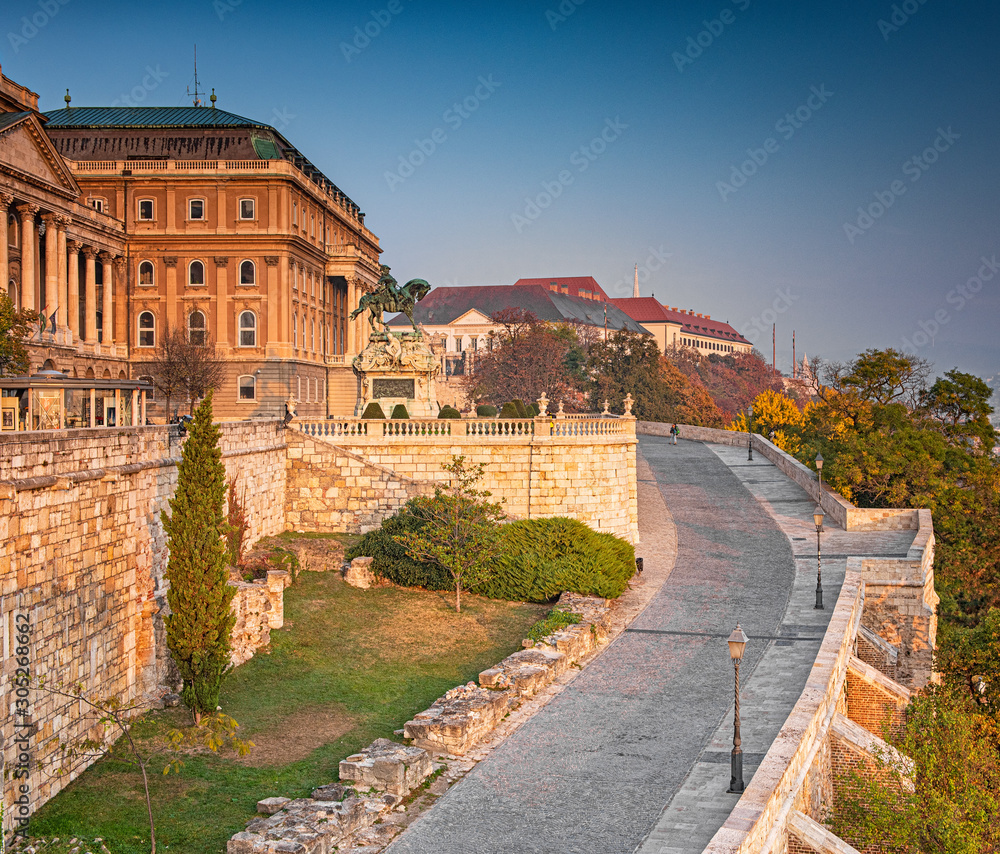 View on Royal Castle in Budapest in autumn