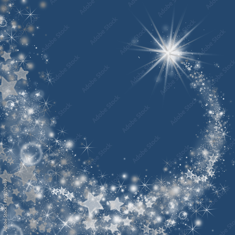 Blue Christmas lights abstract background. Blue Christmas lights abstract background.