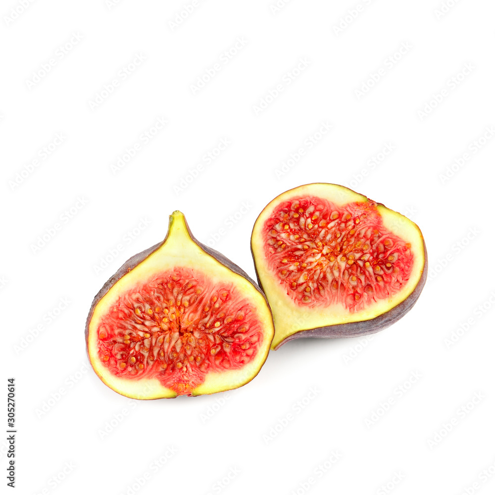 Fresh fig fruits isolated on white background. Fresh fig fruits isolated on white background.