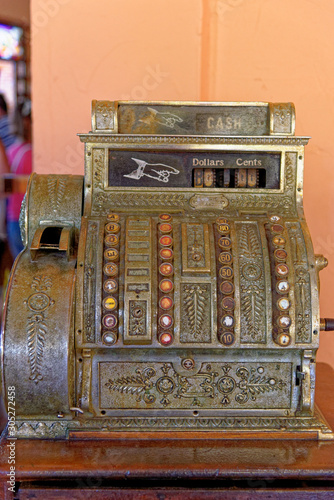 Old antique cash register till