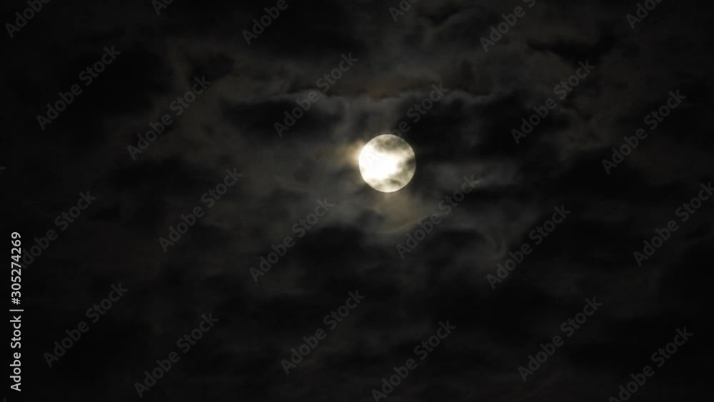 moon at night with cloud real time. 4k video full moon in the black sky. Clouds passing by moon at night. night sky with cloudy weather moon at night with cloud real time. 4k video full moon in the black sky. Clouds passing by moon at night. night sky with cloudy weather