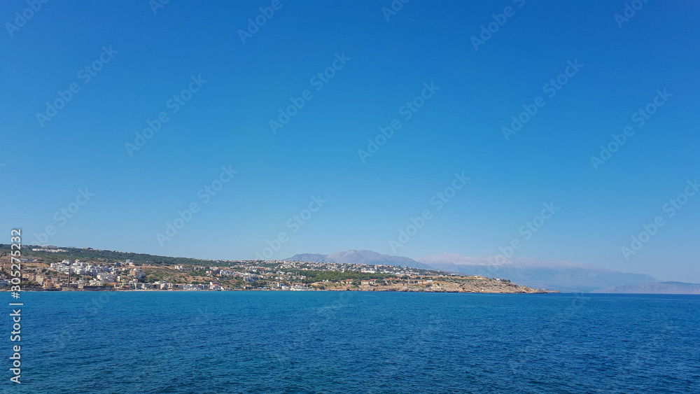 Sea in Rethymnon on Crete