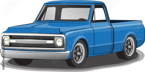 Classic 70's style Pickup Truck