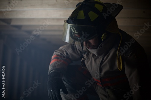 Fire fighter emotionally upset after finding something - ptsd