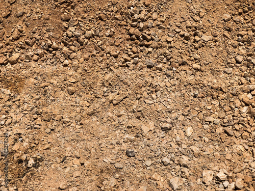 Earth with dust and sand mixed. Close-up