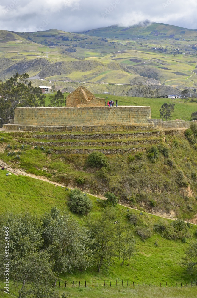Ingapirca Inca ruins in Ecuador