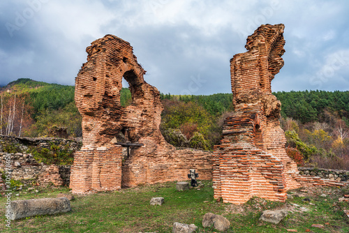 The St. Ilia Monastery is a ruins of a fortified Monastery complex with an impressive Early Christian Elenska Basilica. Located near Pirdop city in Bulgaria 