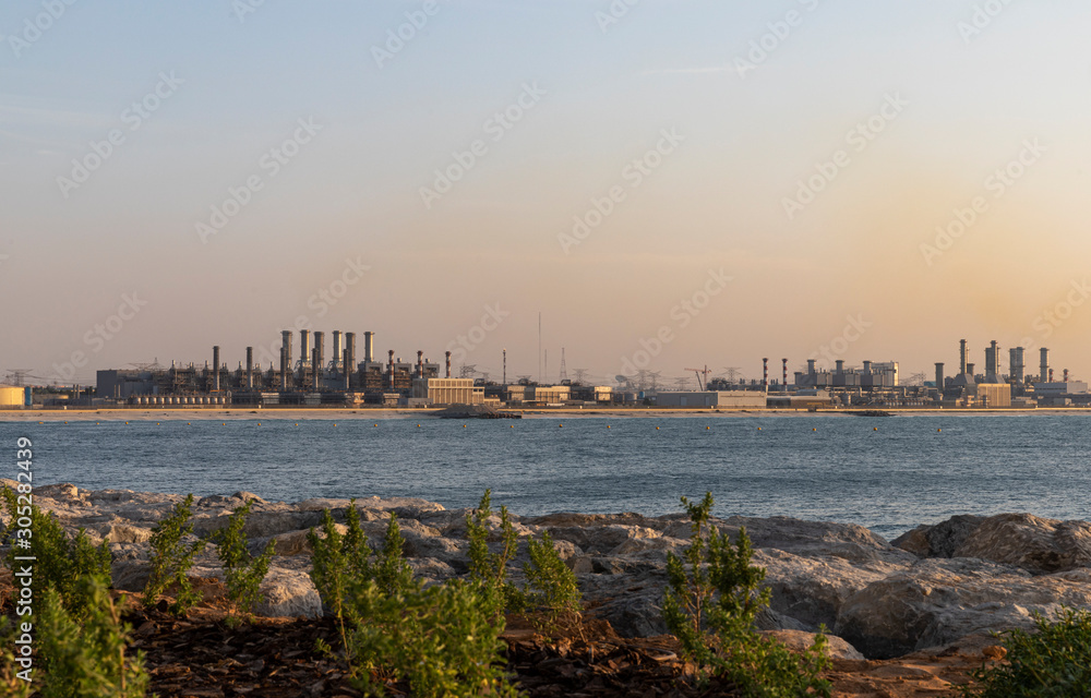 Cement factory on the seafront