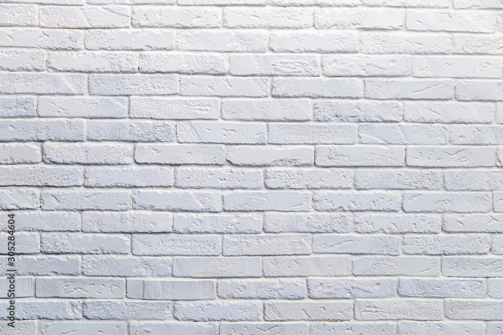 White Brick Wall Texture Background
