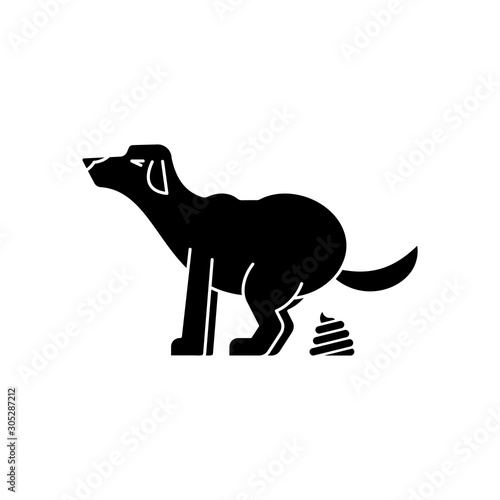 Dog poop isolated. Pet shit. vector illustration