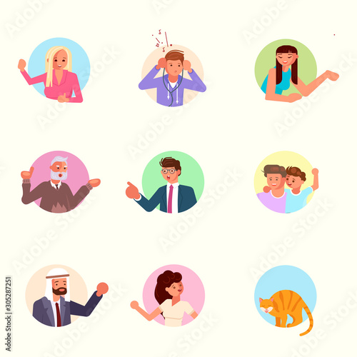 Neighbors characters in apartment 