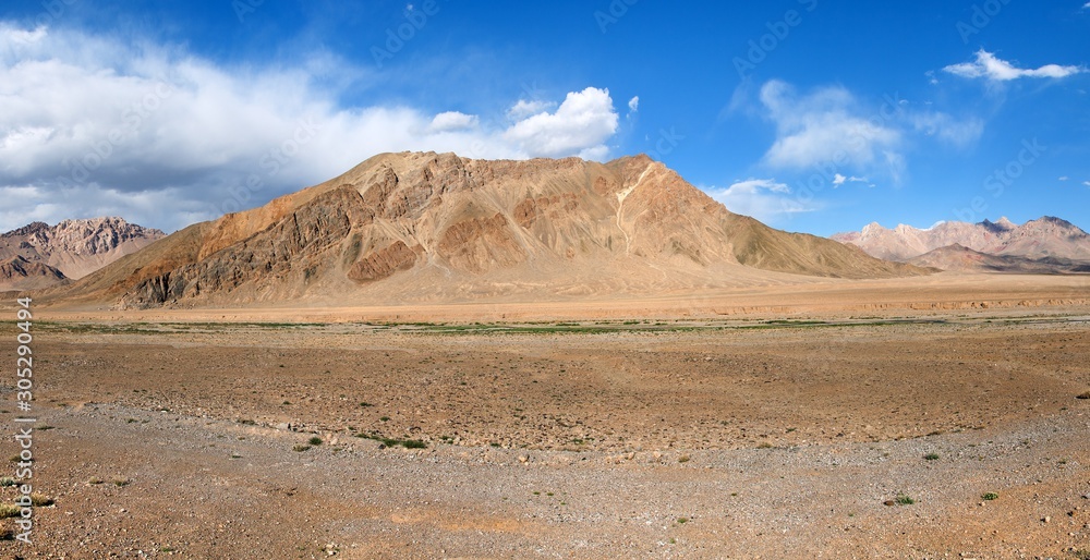 Pamir mountains Landscape around Pamir highway