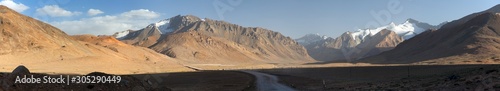 Pamir mountains area in Tajikistan. Pamir highway