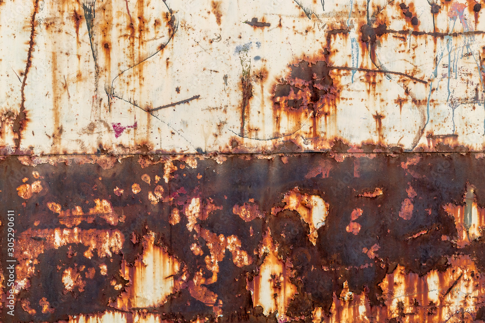 Old Weathered Corrugated Metal Texture