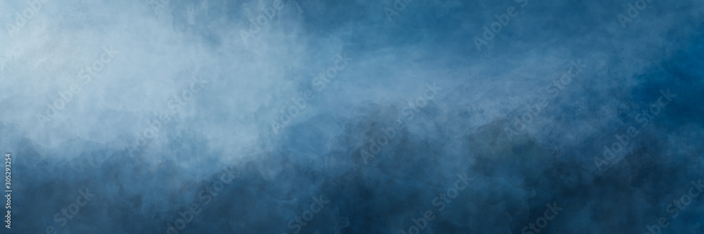 Abstract blue watercolor texture background - obrazy, fototapety, plakaty 