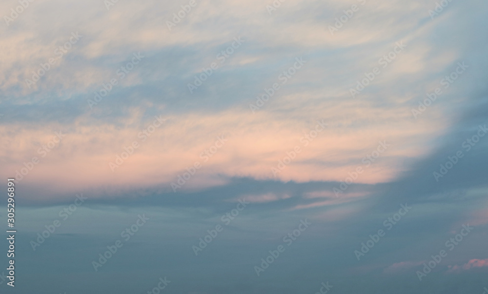 Fototapeta premium Sky at sunset in a Brazilian Spring