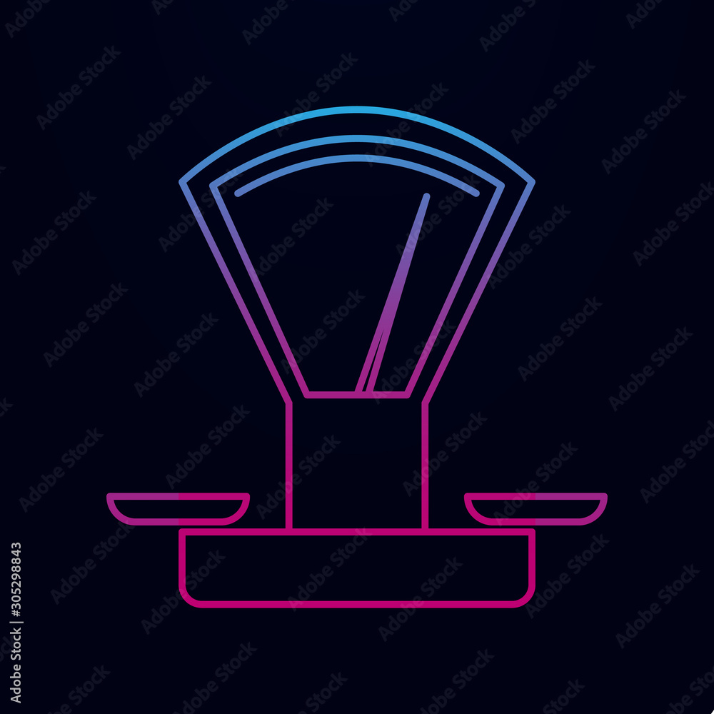 Mechanical scales nolan icon. Simple thin line, outline vector of measure icons for ui and ux, website or mobile application Mechanical scales nolan icon. Simple thin line, outline vector of measure icons for ui and ux, website or mobile application