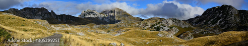 View from panoramic road in Durmitor National Park, Montenegro.