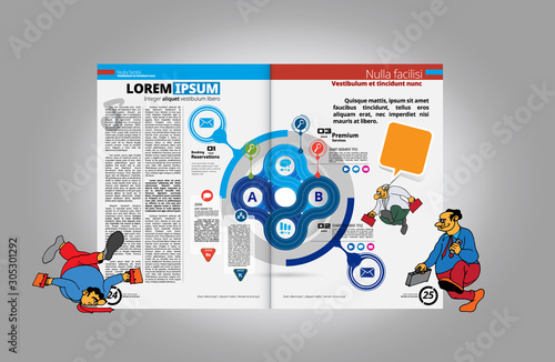 Brochure template flyer background for business design