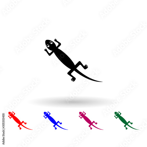 Wallpaper Mural Mexican lizard multi color icon. Simple glyph, flat vector of mexico icons for ui and ux, website or mobile application Torontodigital.ca