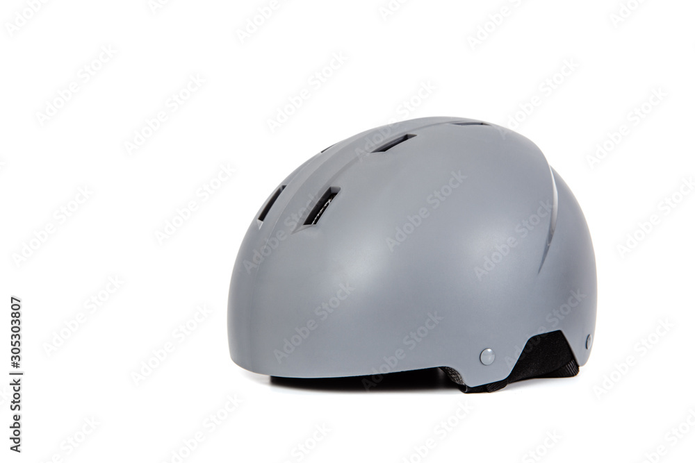 Ski helmet isolated on white background. The concept of skiing, proper clothing and preparation for winter sports. Ski helmet isolated on white background. The concept of skiing, proper clothing and preparation for winter sports.