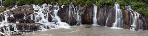 Hraunfossar waterfall (Western Iceland)