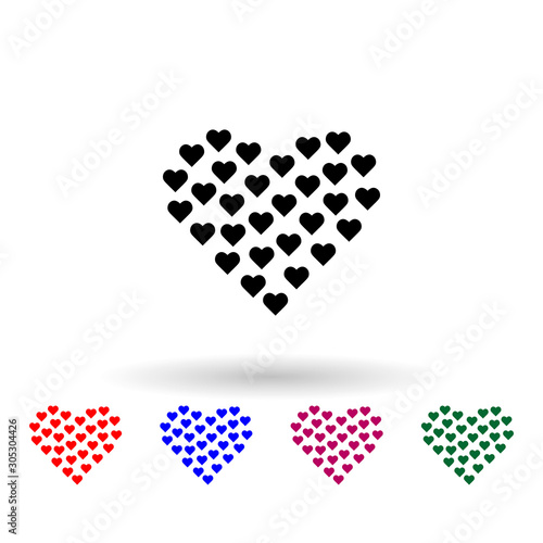 heart in heart icon. Element of mother day for mobile concept and web apps. Isolated heart in heart icon can be used for web and mobile. Premium icon on white background