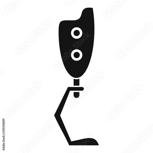 Biotechnology leg icon. Simple illustration of biotechnology leg vector icon for web design isolated on white background