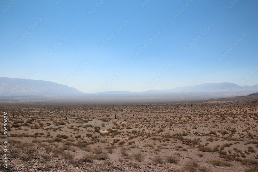 Splendid desert in the middle of the mountains, in the south of Salta, Argentina