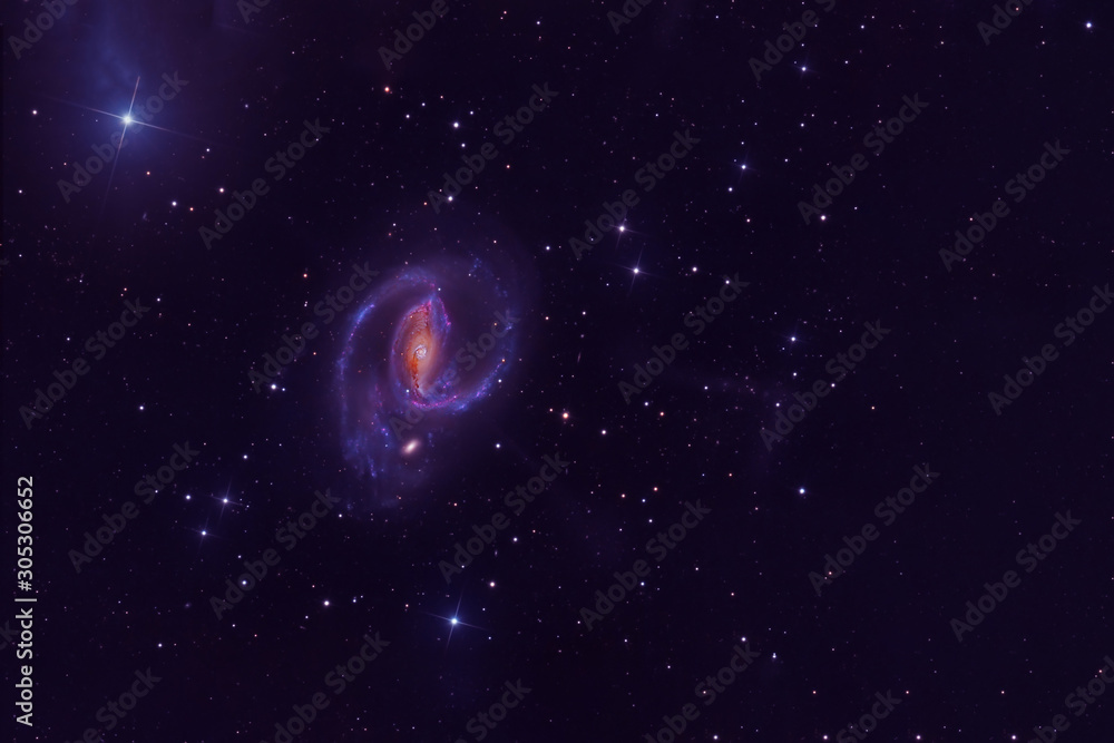 A beautiful distant galaxy with stars. Elements of this image furnished by NASA
