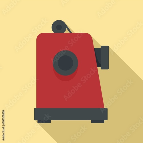 Film projector icon. Flat illustration of film projector vector icon for web design