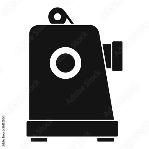 Film projector icon. Simple illustration of film projector vector icon for web design isolated on white background