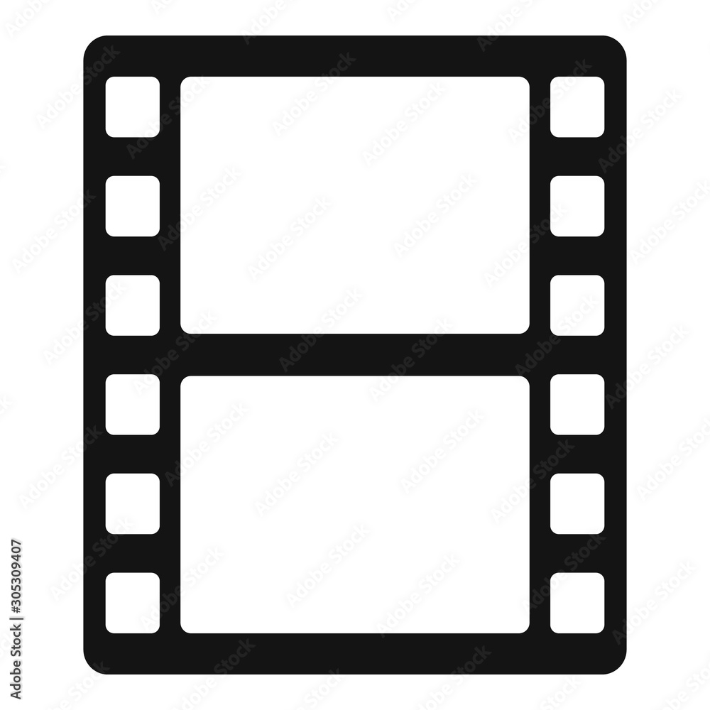 Animation film icon. Simple illustration of animation film vector icon for web design isolated on white background Animation film icon. Simple illustration of animation film vector icon for web design isolated on white background