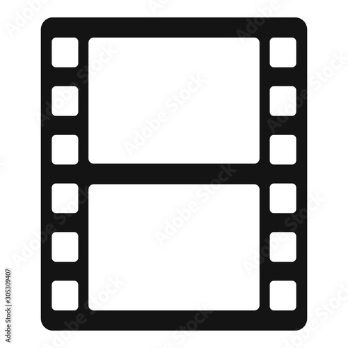Animation film icon. Simple illustration of animation film vector icon for web design isolated on white background