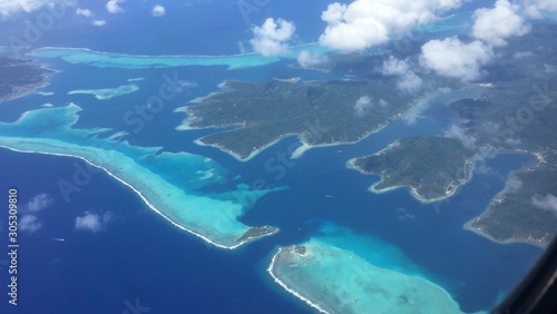 Bora Bora desde el cielo