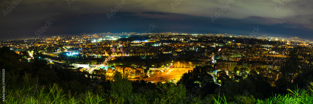 Panoramic view from The Zodiac of Rome Night overview
