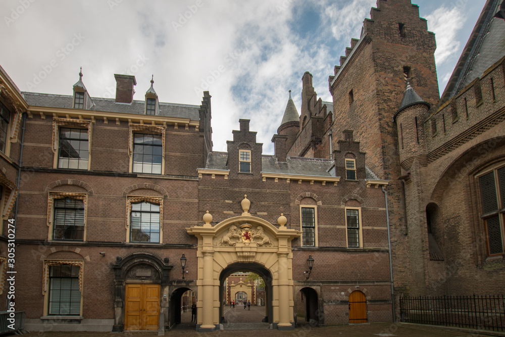Gate at Binnenhof in Den Haag (the Hague).