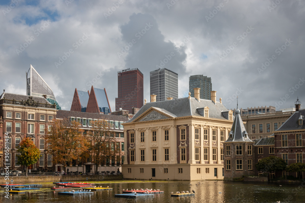 Mauritshuis in Den Haag (the Hague) along Hofvijver.