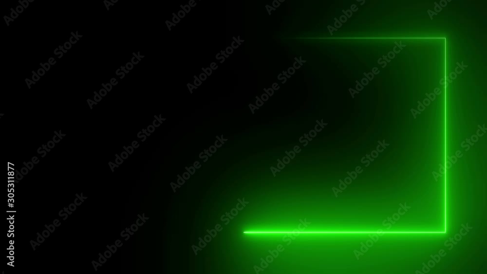 Abstract bright neon frame. The movement of the luminous neon line along a rectangular path. Web background laser show. looped Abstract bright neon frame. The movement of the luminous neon line along a rectangular path. Web background laser show. looped