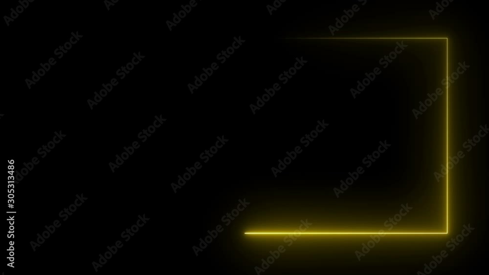 Abstract bright neon frame. The movement of the luminous neon line along a rectangular path. Web background laser show. looped Abstract bright neon frame. The movement of the luminous neon line along a rectangular path. Web background laser show. looped