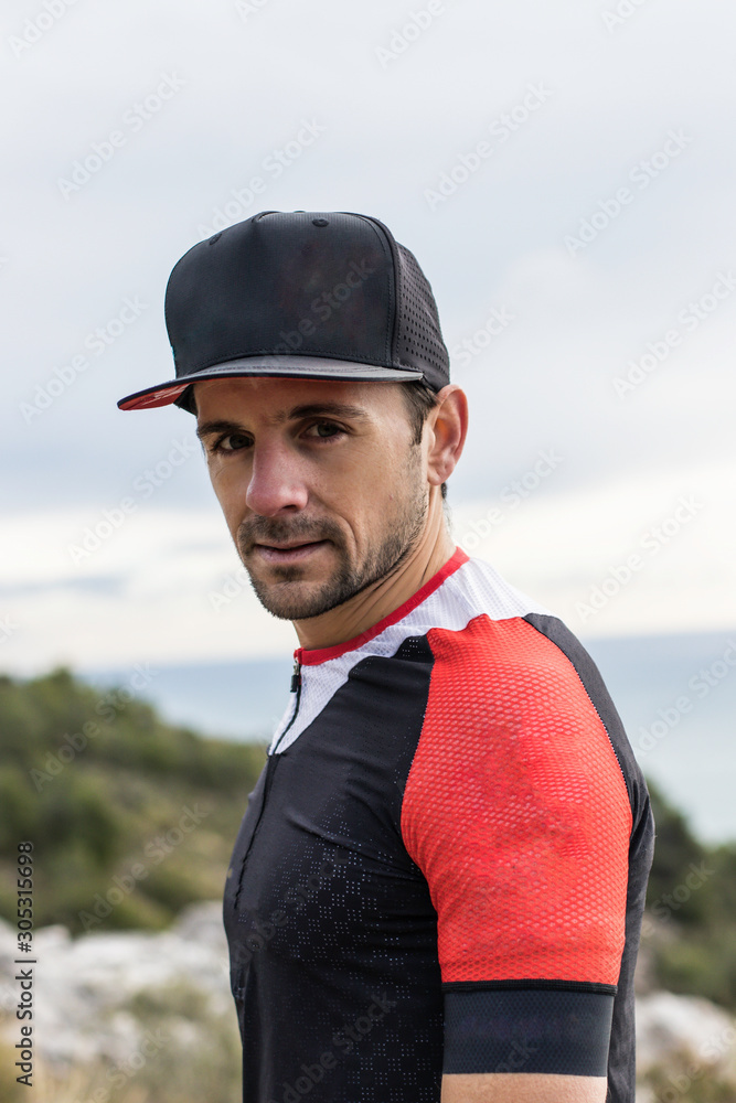 Sport and running model man posing and outdoor. Sport and running model man posing and outdoor.