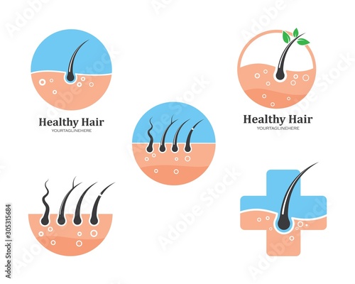 hair root icon vector illustration design